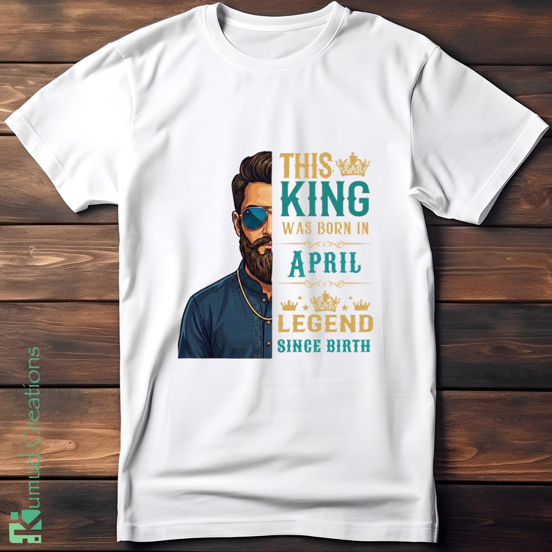 178 - Birthday King - April - White