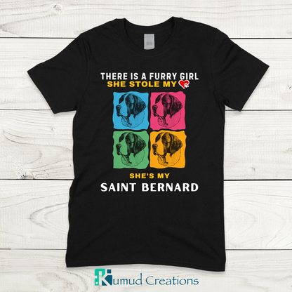 135 - There is a Furry Girl - She is Saint Bernard