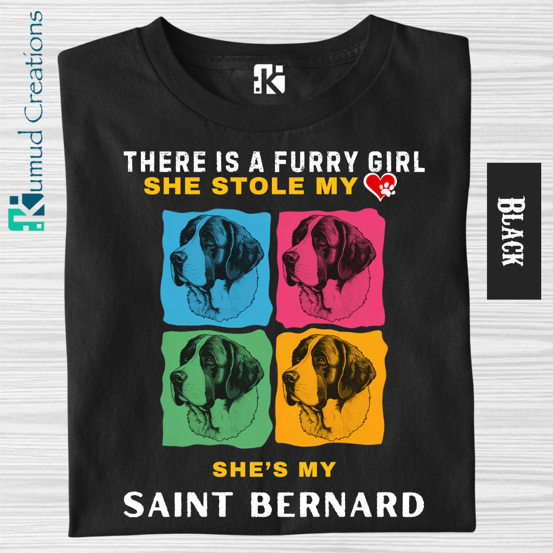 135 - There is a Furry Girl - She is Saint Bernard