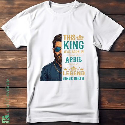 178 - Birthday King - April - White